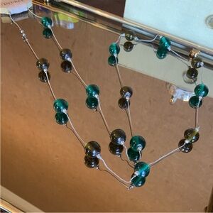 Extra Extra Long Boho Beaded Ball Chain Necklace